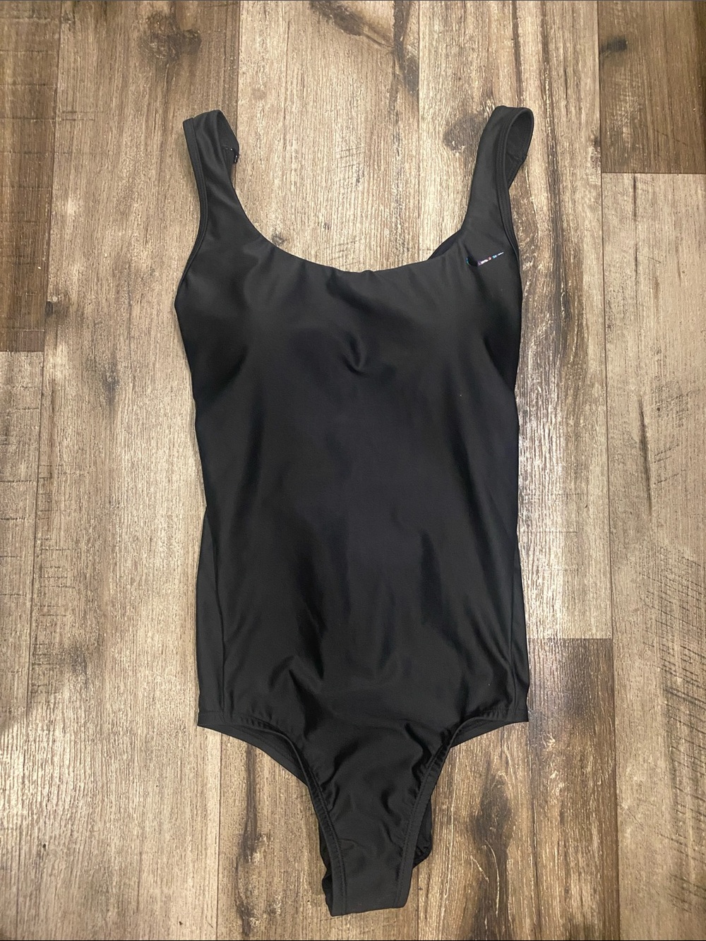 Nike Black Scoop-Back One-Piece Swimsuit